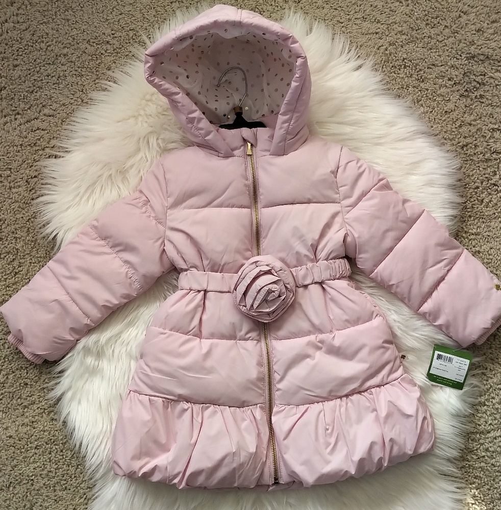 π§π*SOLD*LAST 1*Kate Spade Girl's Rosette Coat - Picture 3 of 8